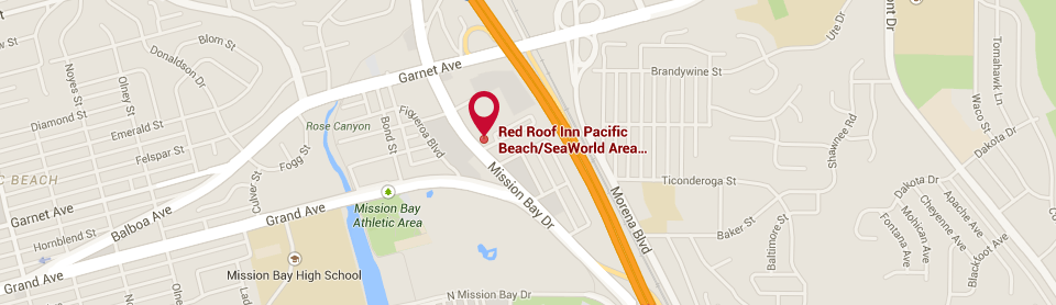 California Hotel Location Map